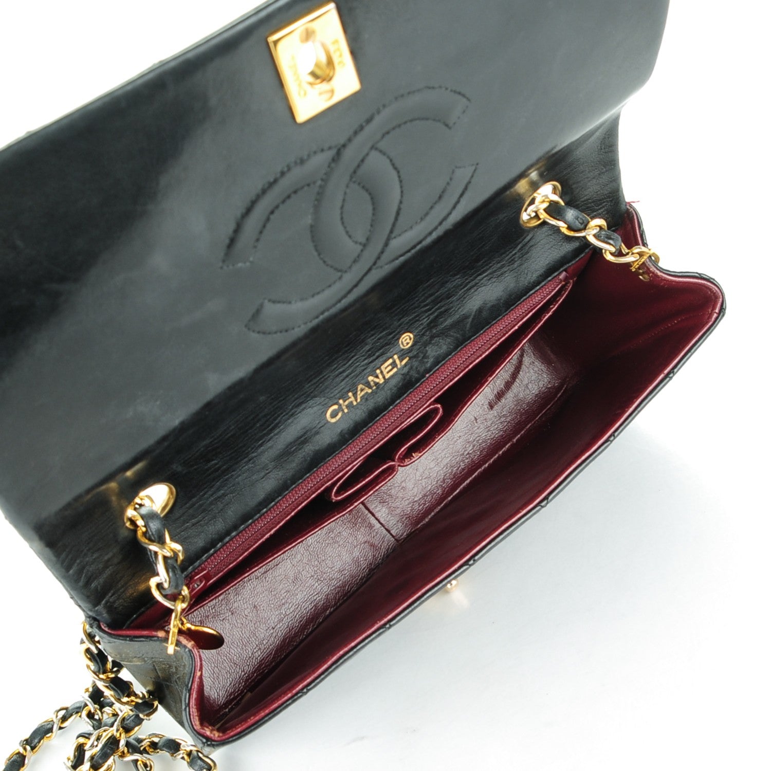 Chanel Lambskin Quilted Small Single Flap Black 5 of 10