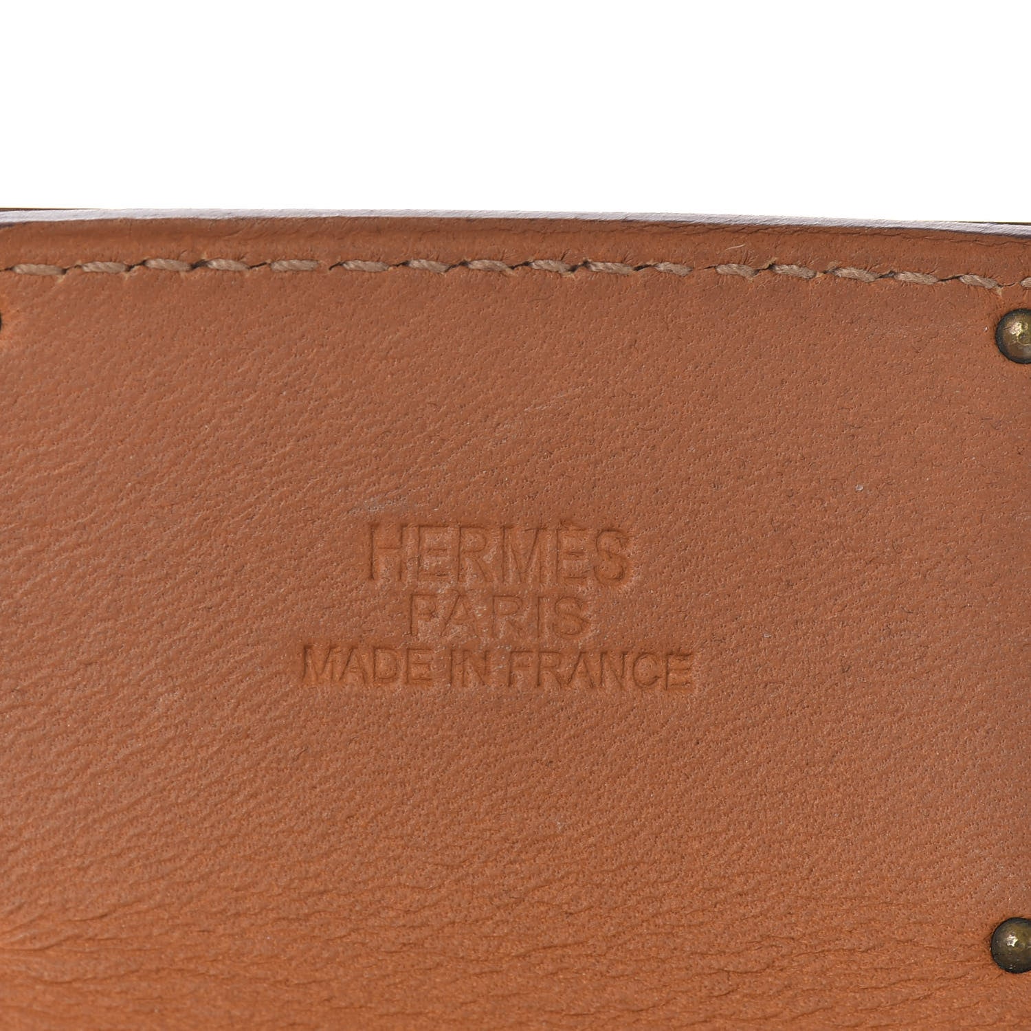 Hermes Barenia Kelly Extreme Dog Bracelet S Fauve 4 of 5