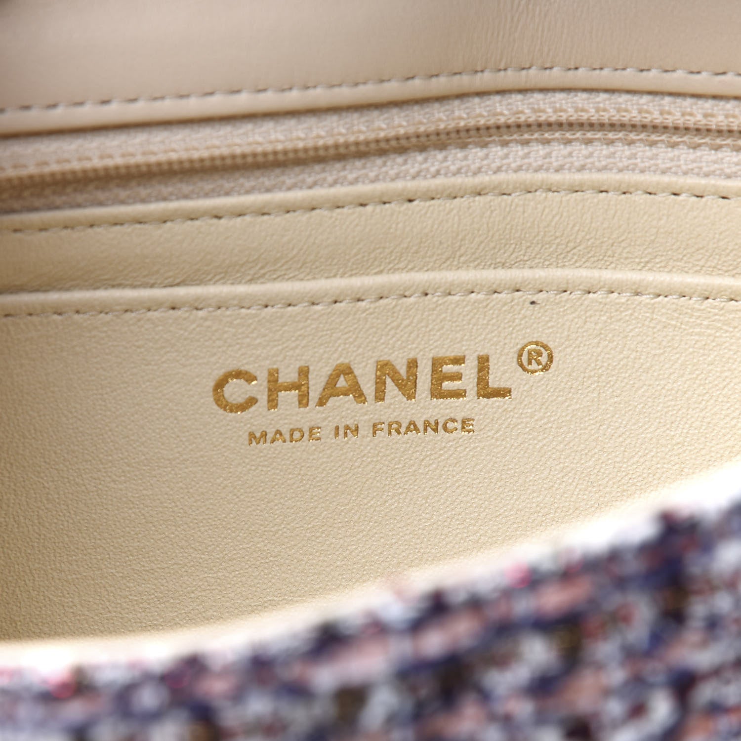 Chanel Tweed Quilted Mini Rectangular Flap Pink 7 of 9