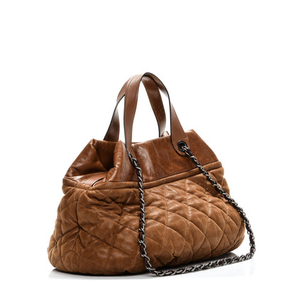 Chanel Iridescent Calfskin Large In The Mix Tote Light Brown 3 of 8