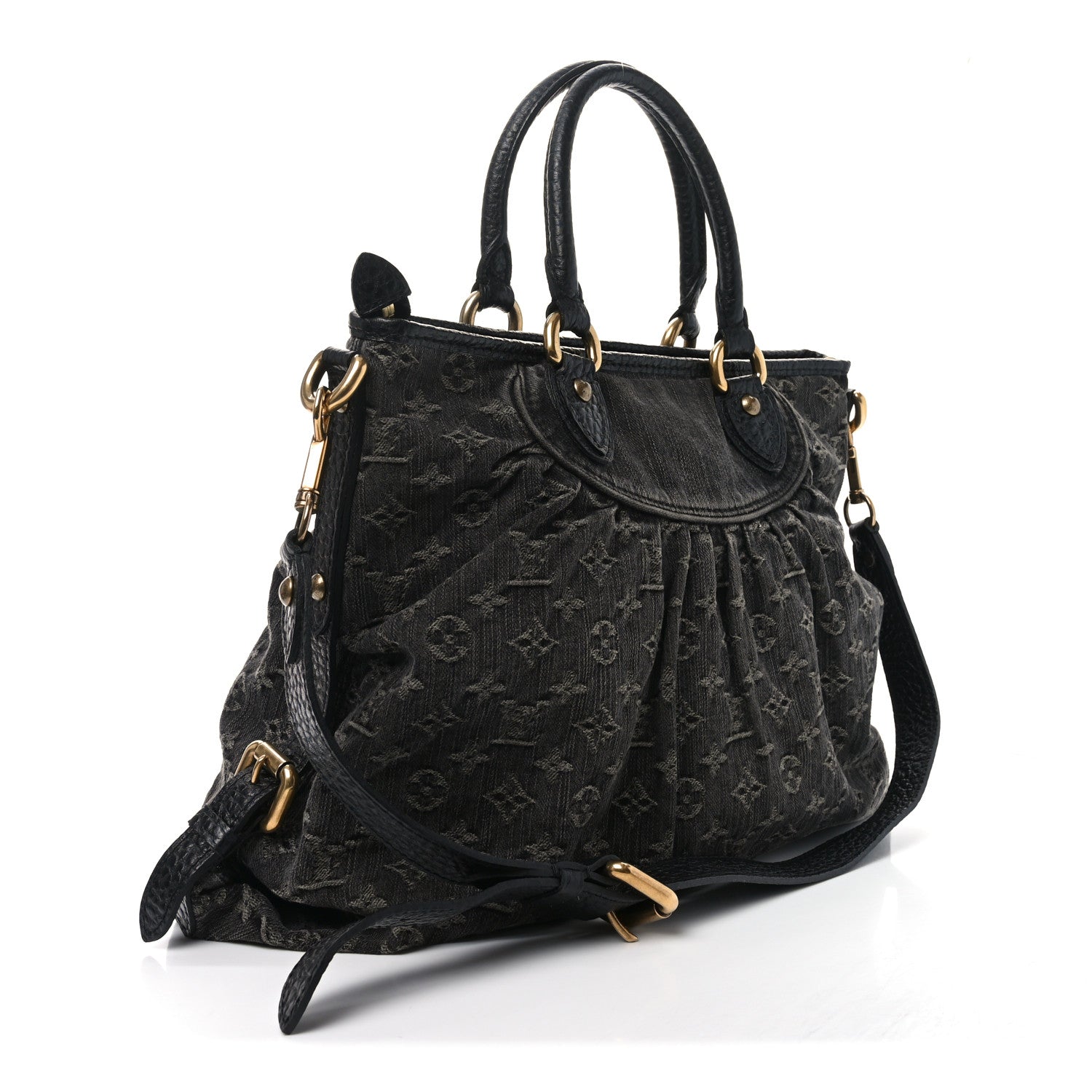 Louis Vuitton Denim Neo Cabby GM Black 3 of 9