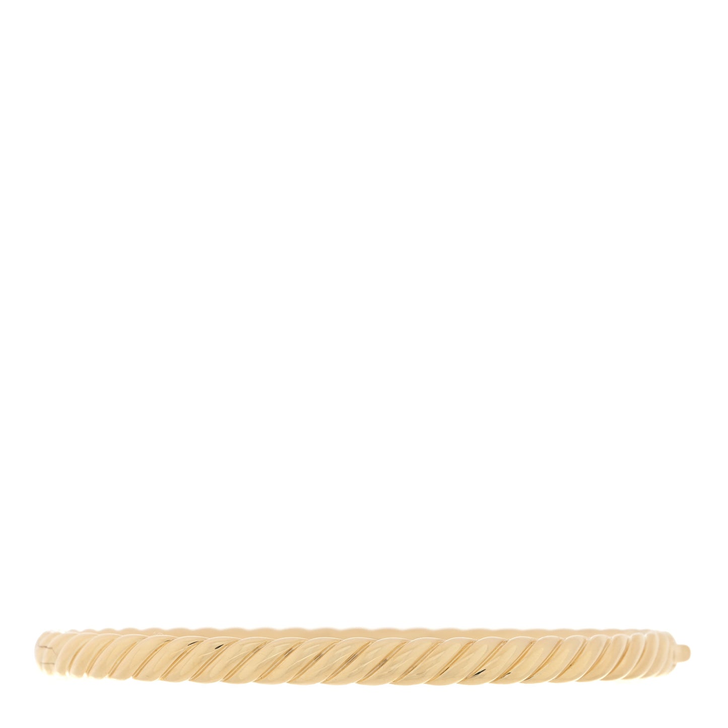 18K Yellow Gold 4.5mm Sculpted Cable Bracelet