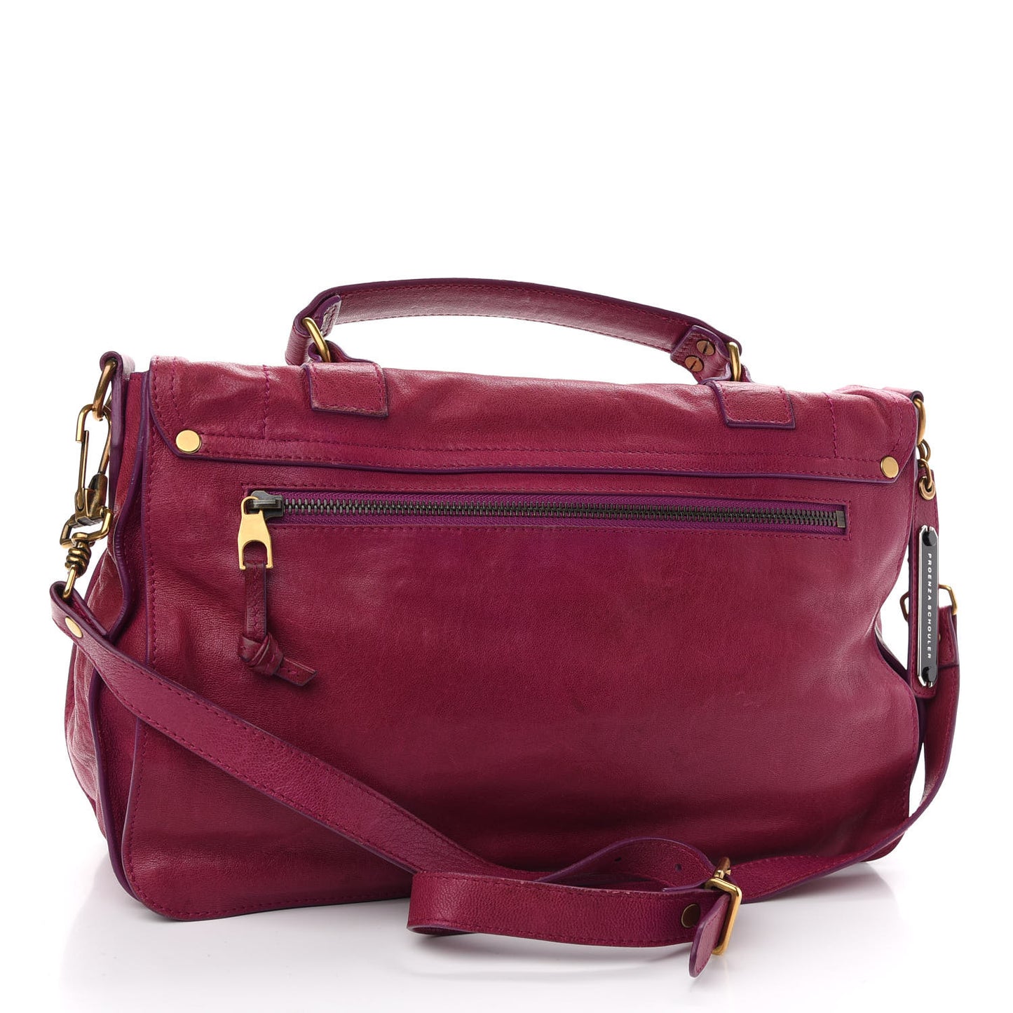 Lambskin Medium PS1 Satchel Raspberry
