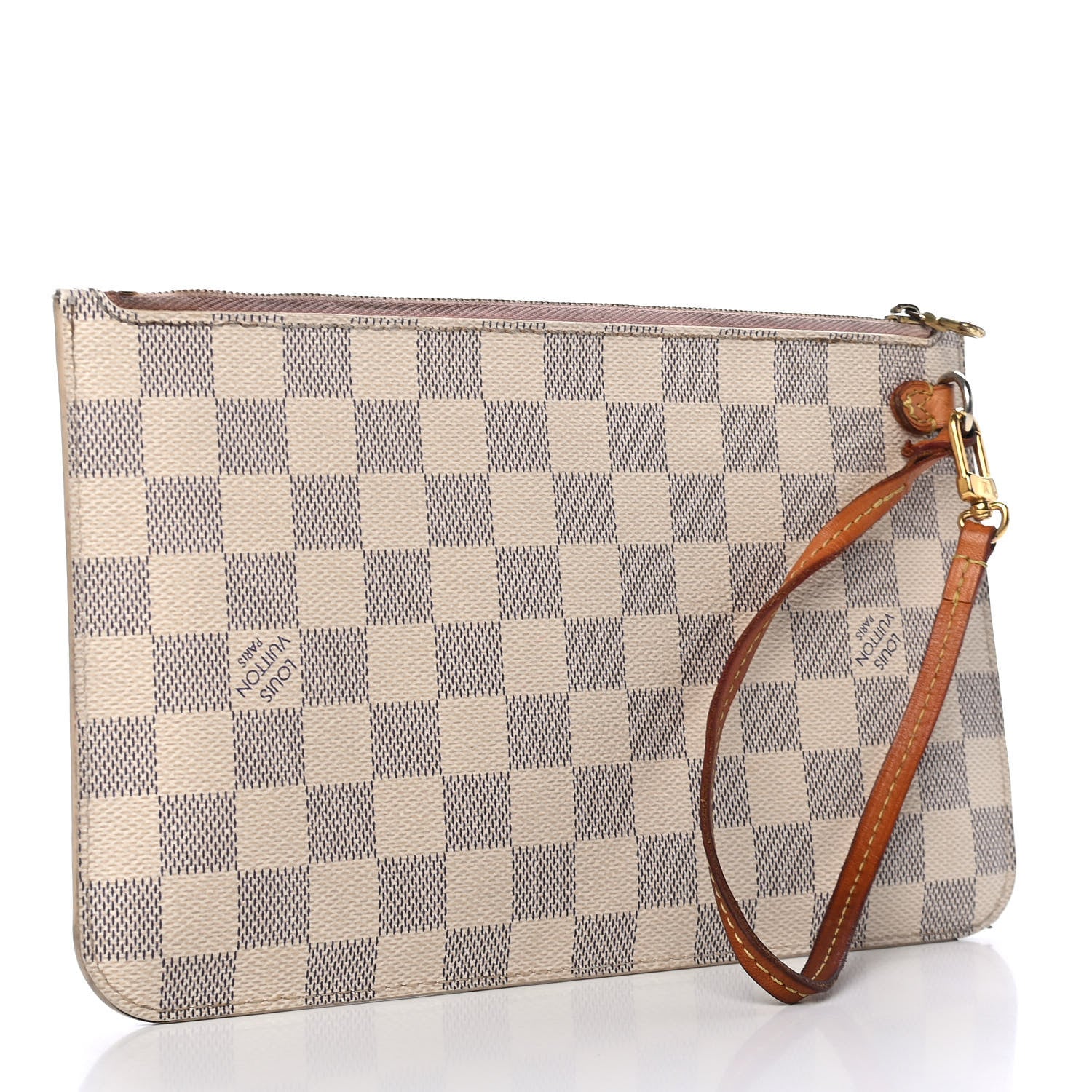 Louis Vuitton Damier Azur Neverfull MM GM Pochette Rose Ballerine 3 of 11