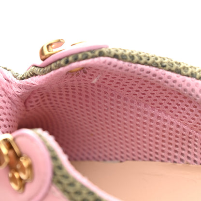 Gucci X SEGA Mesh Canvas Calfskin Womens Flashtrek Sneakers 35 Military Oatmeal Carmine Rose Ardesia 8 of 12