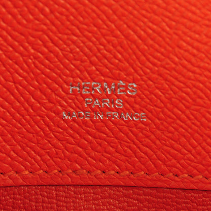 Hermes Epsom Kelly Cut Clutch Pochette Feu 6 of 13
