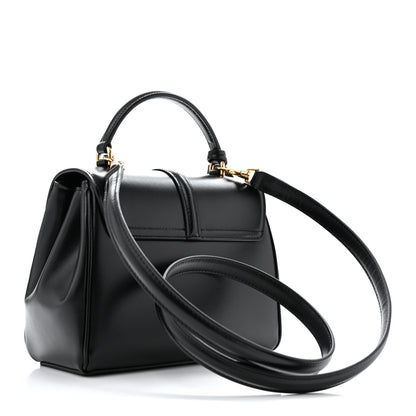 Celine Satinated Calfskin Mini 16 Top Handle Bag Black 2 of 12