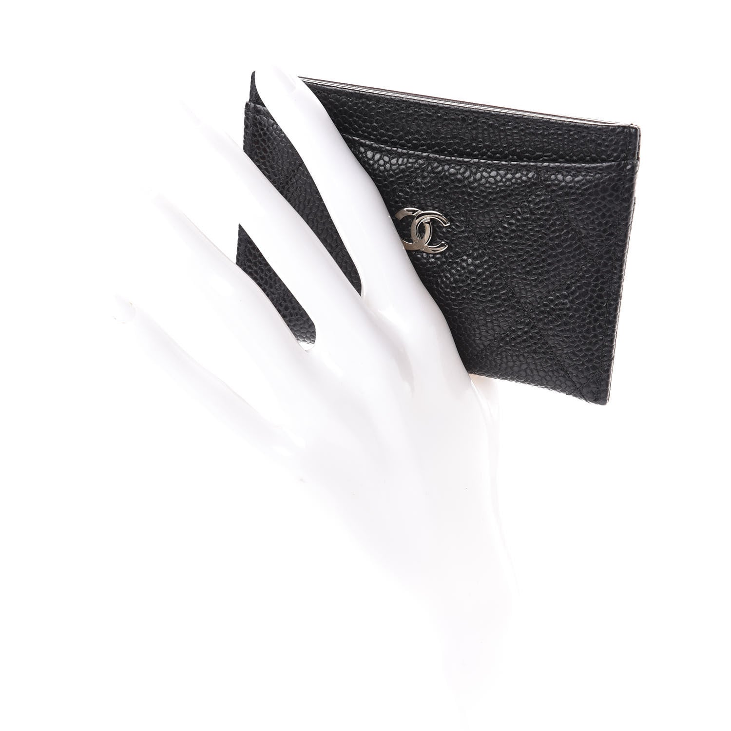 Chanel Caviar Quilted Card Holder Black 2 of 8