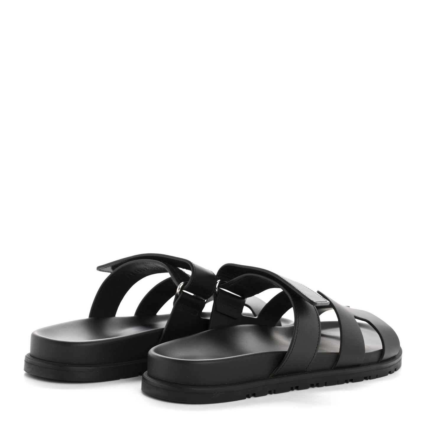 Calfskin Womens Chypre Sandals 39.5 Black