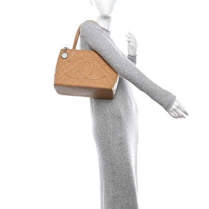 Chanel Caviar Quilted Medallion Tote Beige 2 of 12