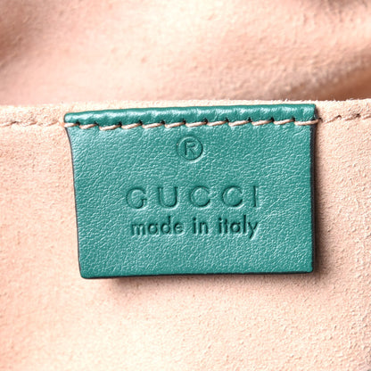 Gucci Calfskin Matelasse Small GG Marmont Chain Shoulder Bag Emerald Green 6 of 9