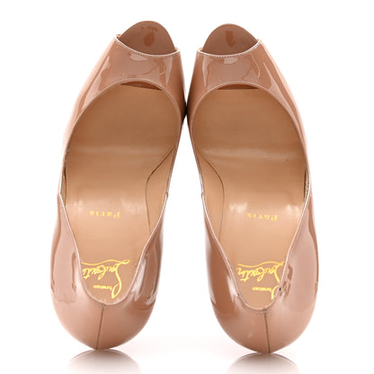 Christian Louboutin Patent New Very Prive 120 Pumps 41.5 Nude 2 of 11