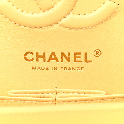 Chanel Caviar Quilted Small Double Flap Yellow 6 of 11