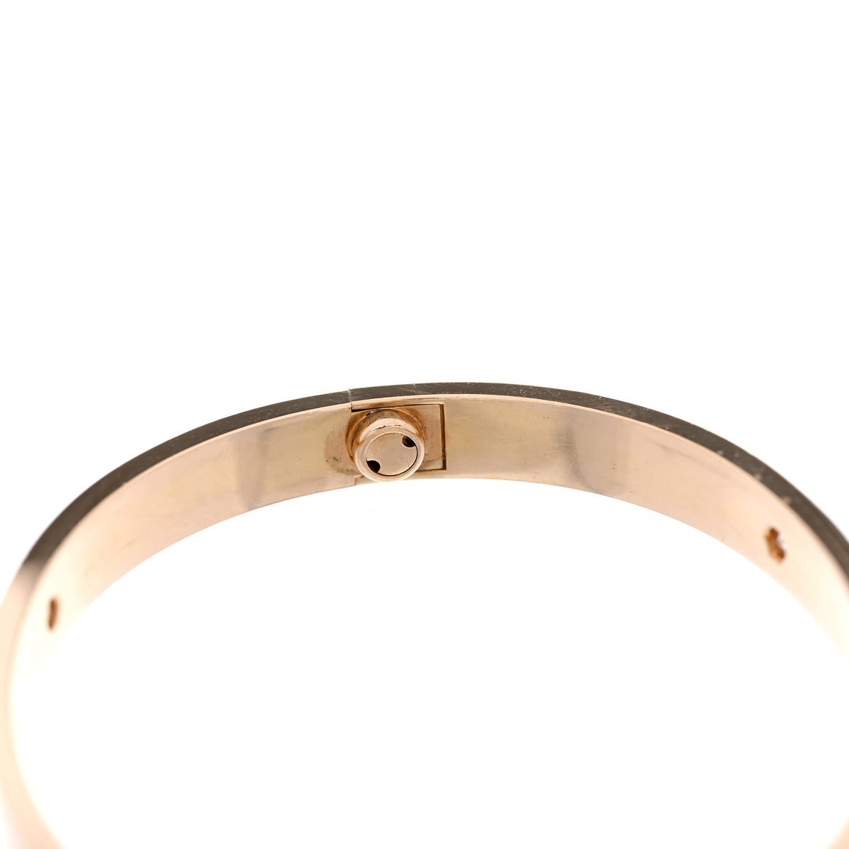 Cartier 18K Yellow Gold 4 Diamond LOVE Bracelet 17 5 of 6