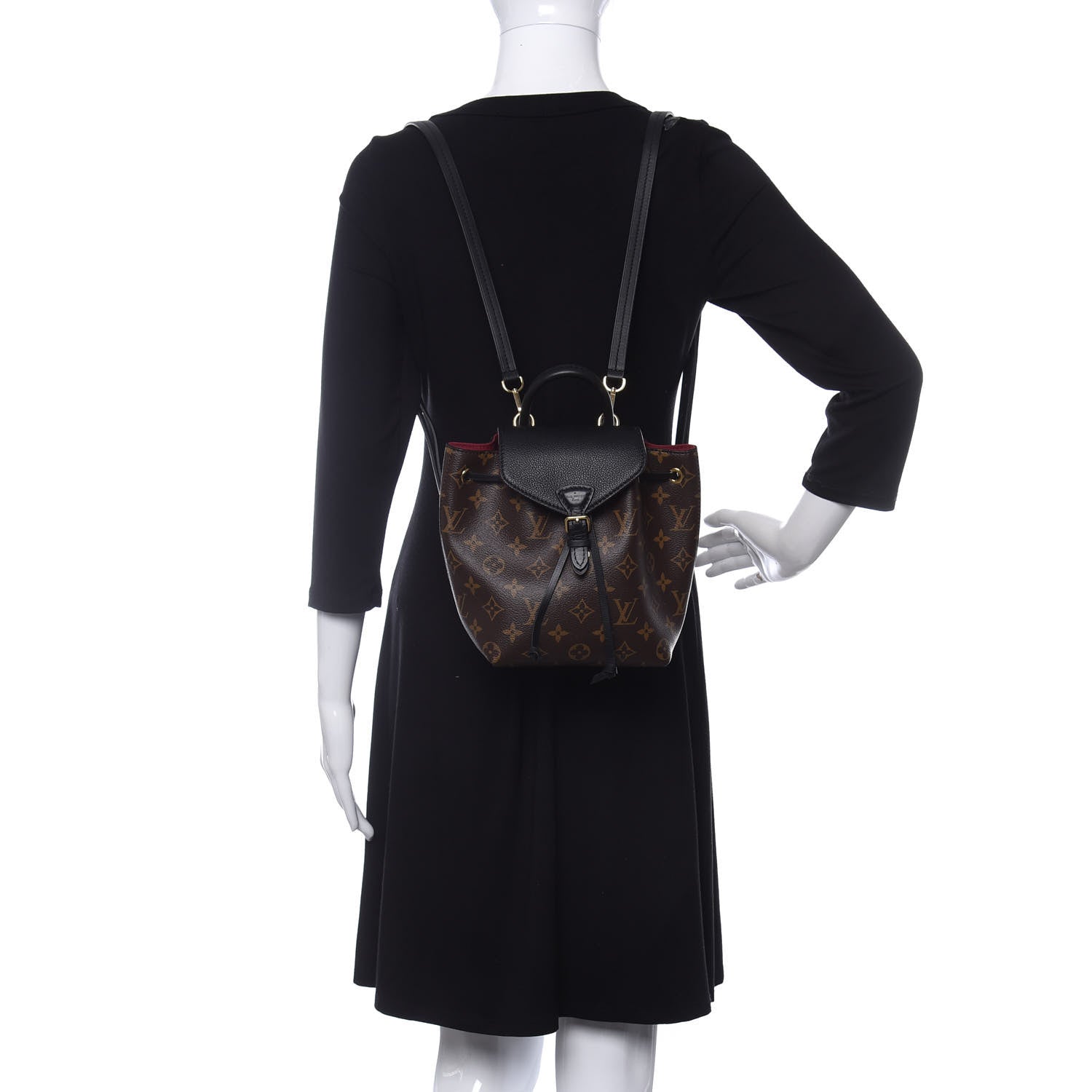 Louis Vuitton Monogram BB Montsouris NM Backpack Black 2 of 10