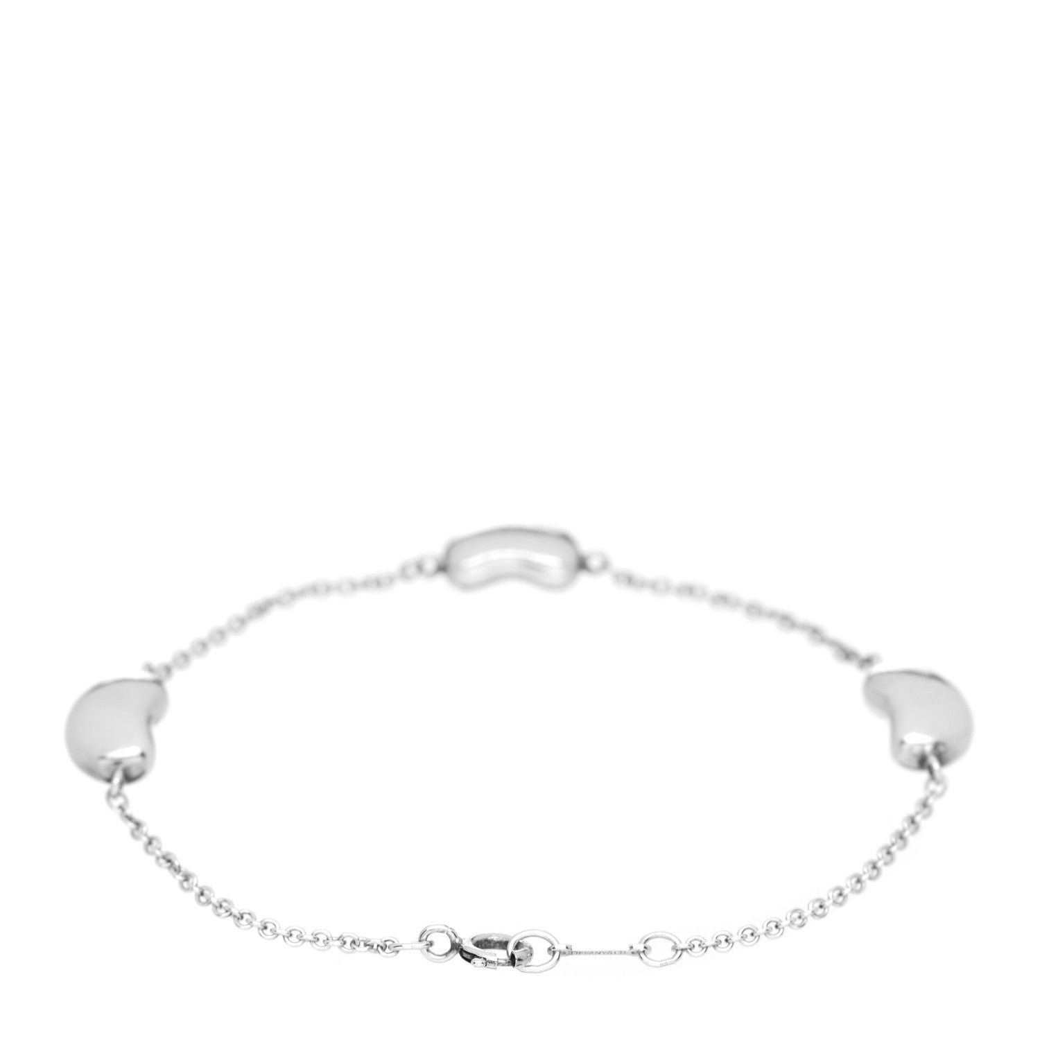 Tiffany Sterling Silver Elsa Peretti Three Bean Bracelet 3 of 4