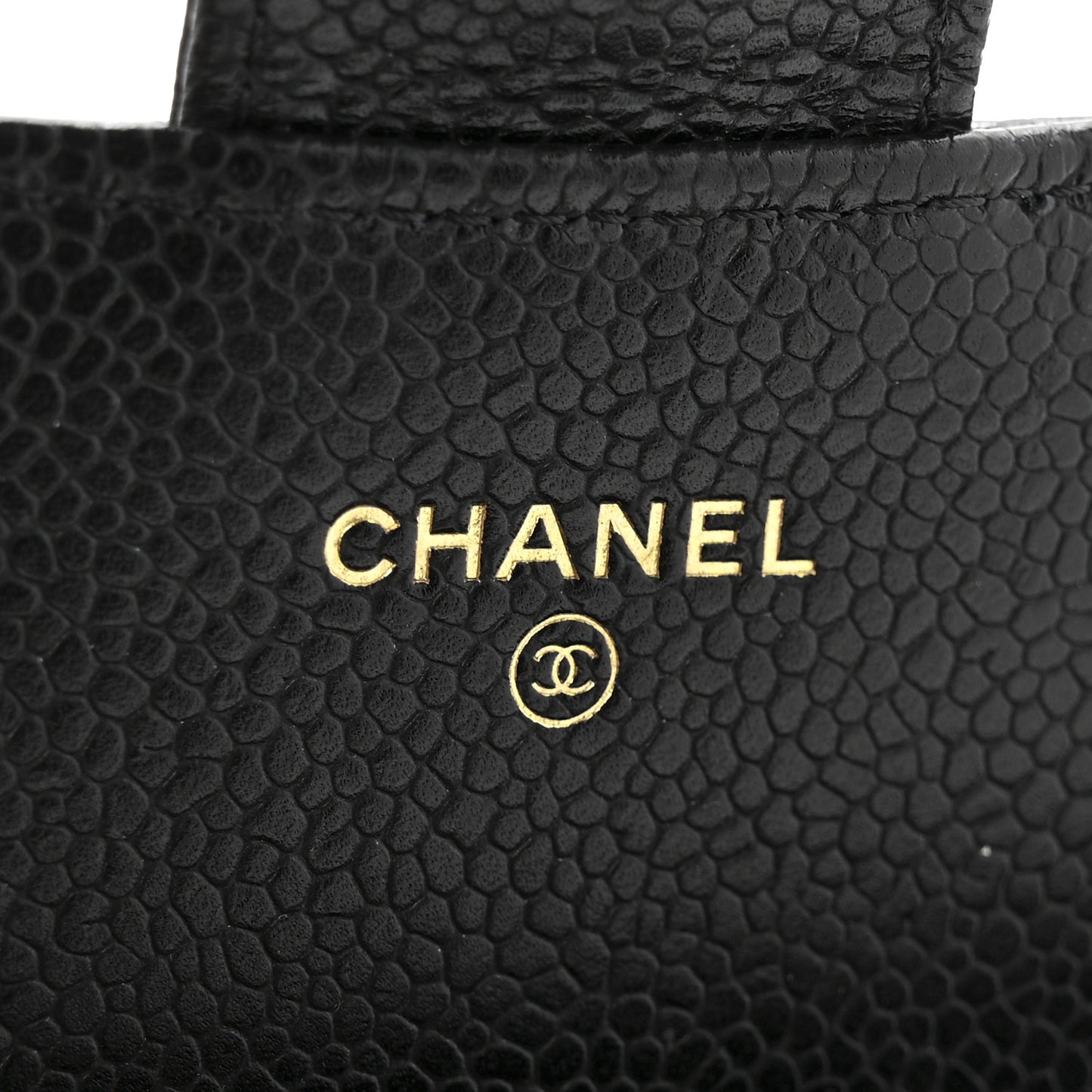 Caviar Quilted Large Gusset Flap Wallet Black