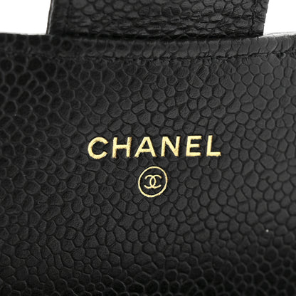 Chanel Caviar Quilted Large Gusset Flap Wallet Black 7 of 13