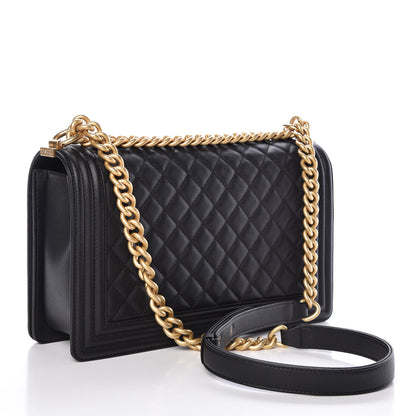 Chanel Caviar Quilted New Medium Boy Flap Black 3 of 12