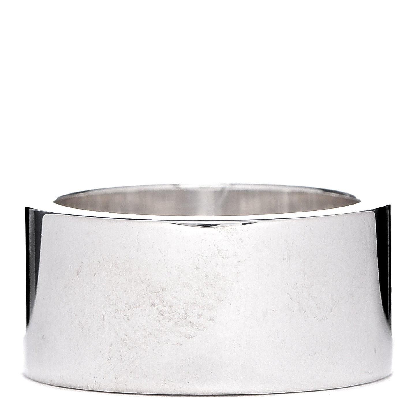 Sterling Silver 10mm Trademark Heart Wide Band Ring 56 7.5