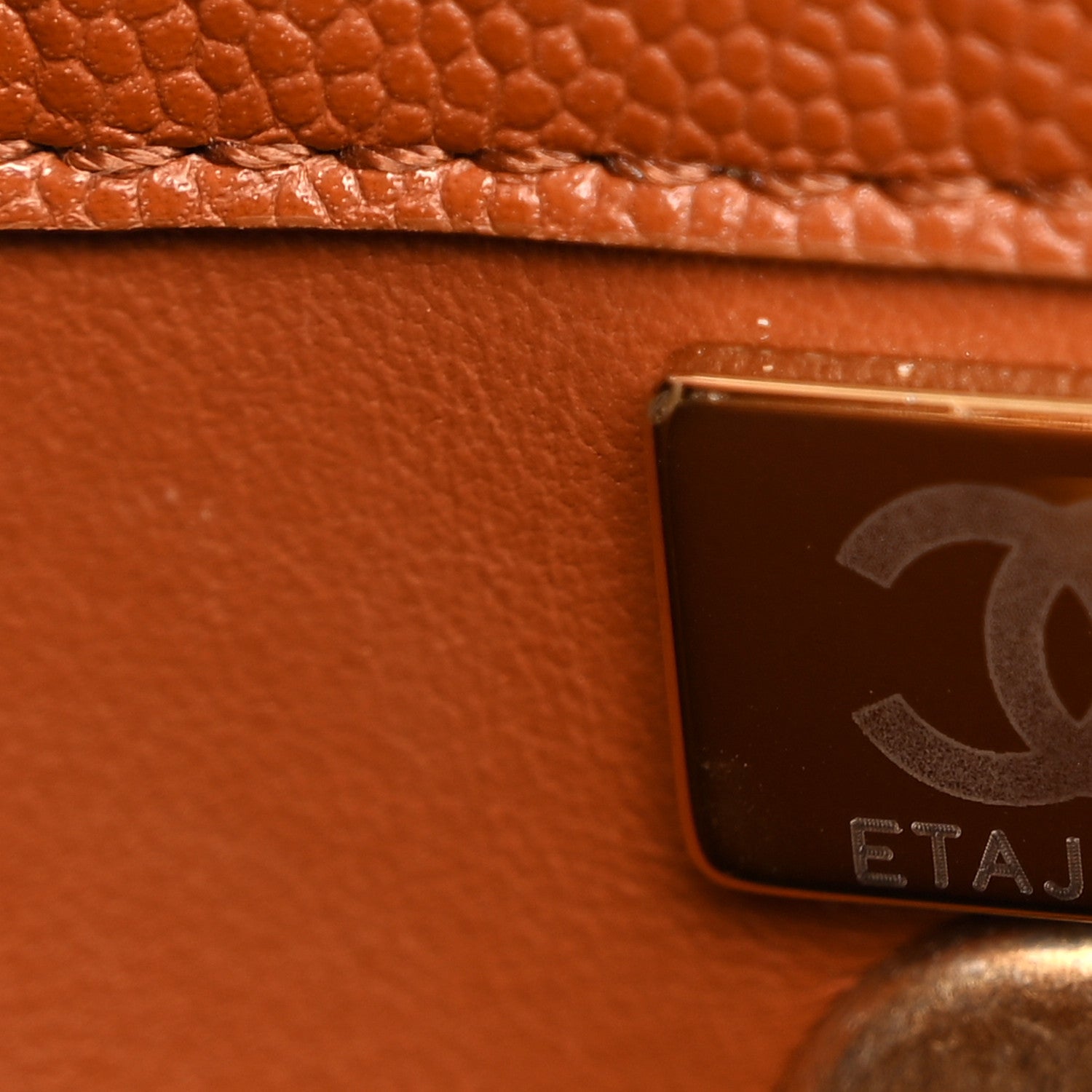 Chanel Caviar Quilted Small Chain Frame Flap Light Brown 7 of 11