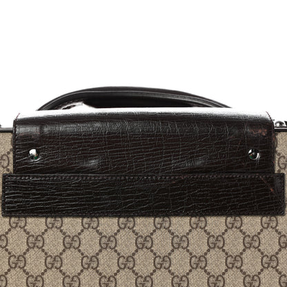 Gucci GG Plus Monogram Small Web Trolley Brown 9 of 13