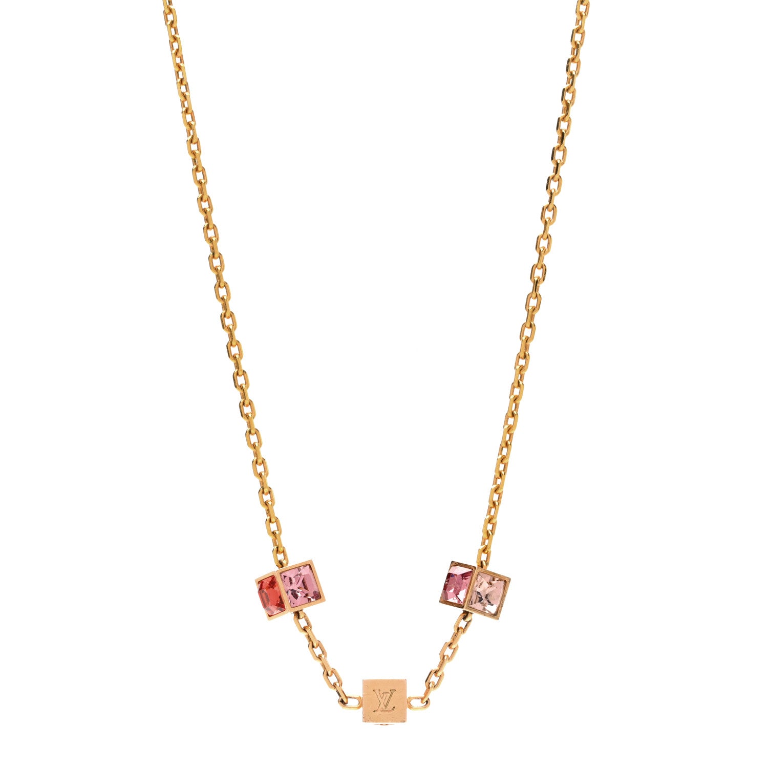 Louis Vuitton Swarovski Gamble Short Necklace Rose Gold 1 of 4