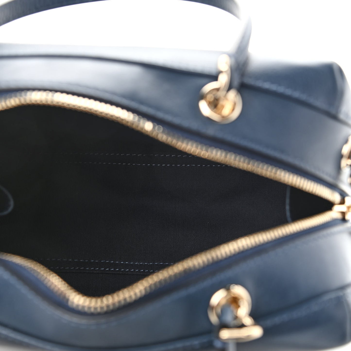 Calfskin Stitched CC Camera Case Bag Blue