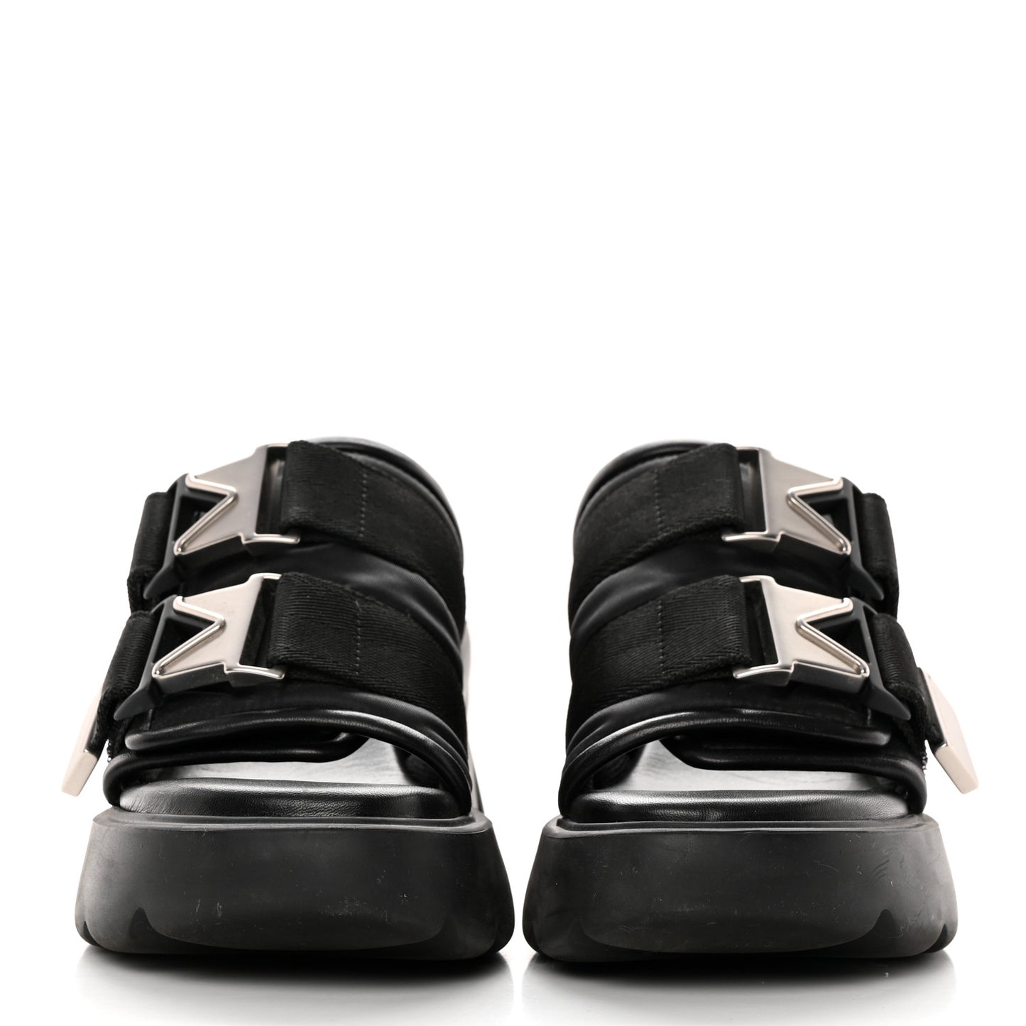 Nappa Flash 80mm Sandals 38 Black