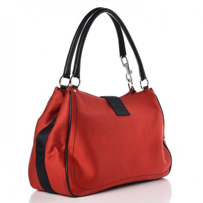 Christian Dior Satin Crystal Hardcore Shoulder Bag Red 4 of 14