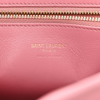Saint Laurent Smooth Calfskin Small Monogram Cabas Vieux Rose 6 of 15