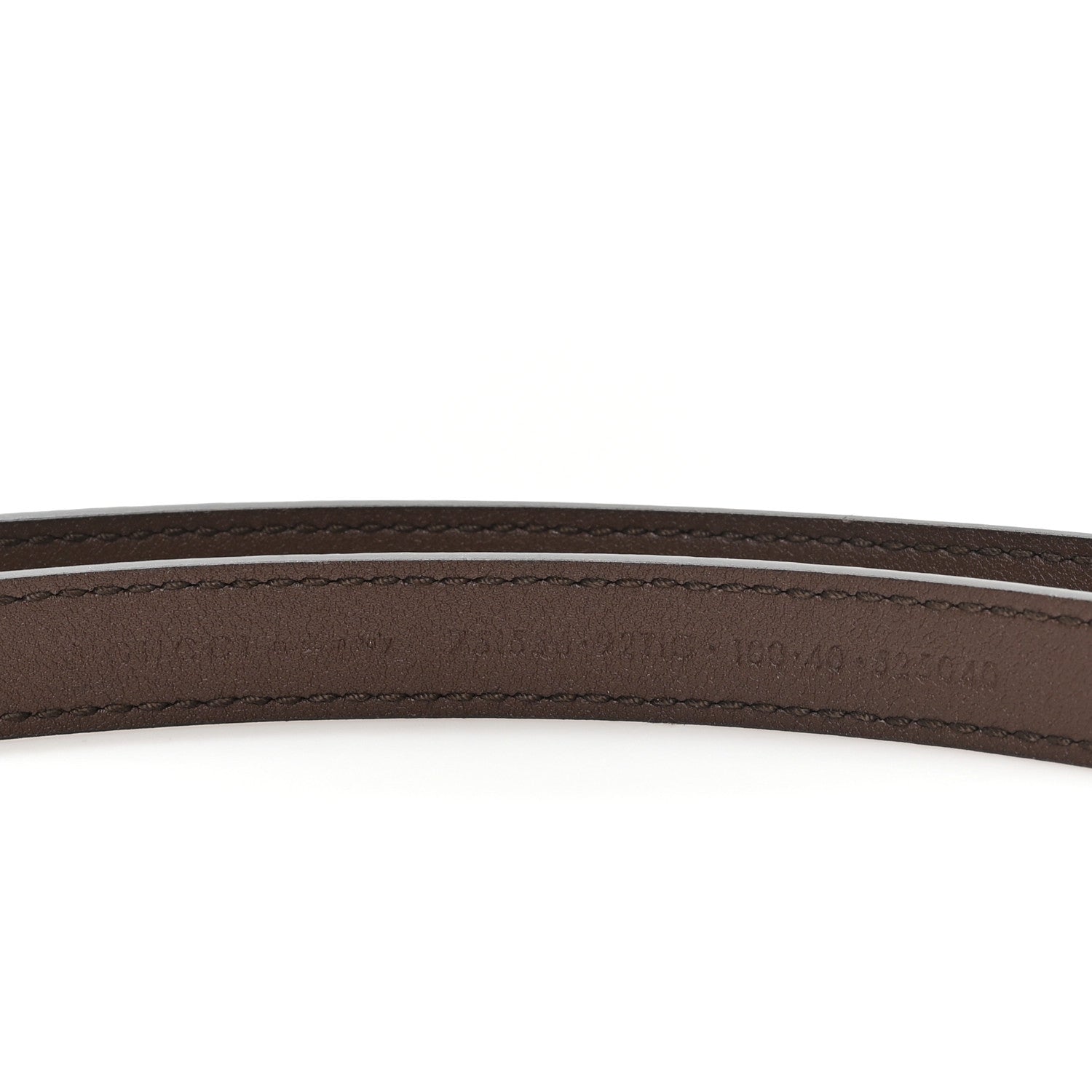 Gucci GG Supreme Monogram Plutone Calfskin Interlocking G 15mm Belt 100 40 Beige Ebony New Acero 3 of 4