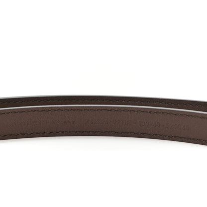 Gucci GG Supreme Monogram Plutone Calfskin Interlocking G 15mm Belt 100 40 Beige Ebony New Acero 3 of 4