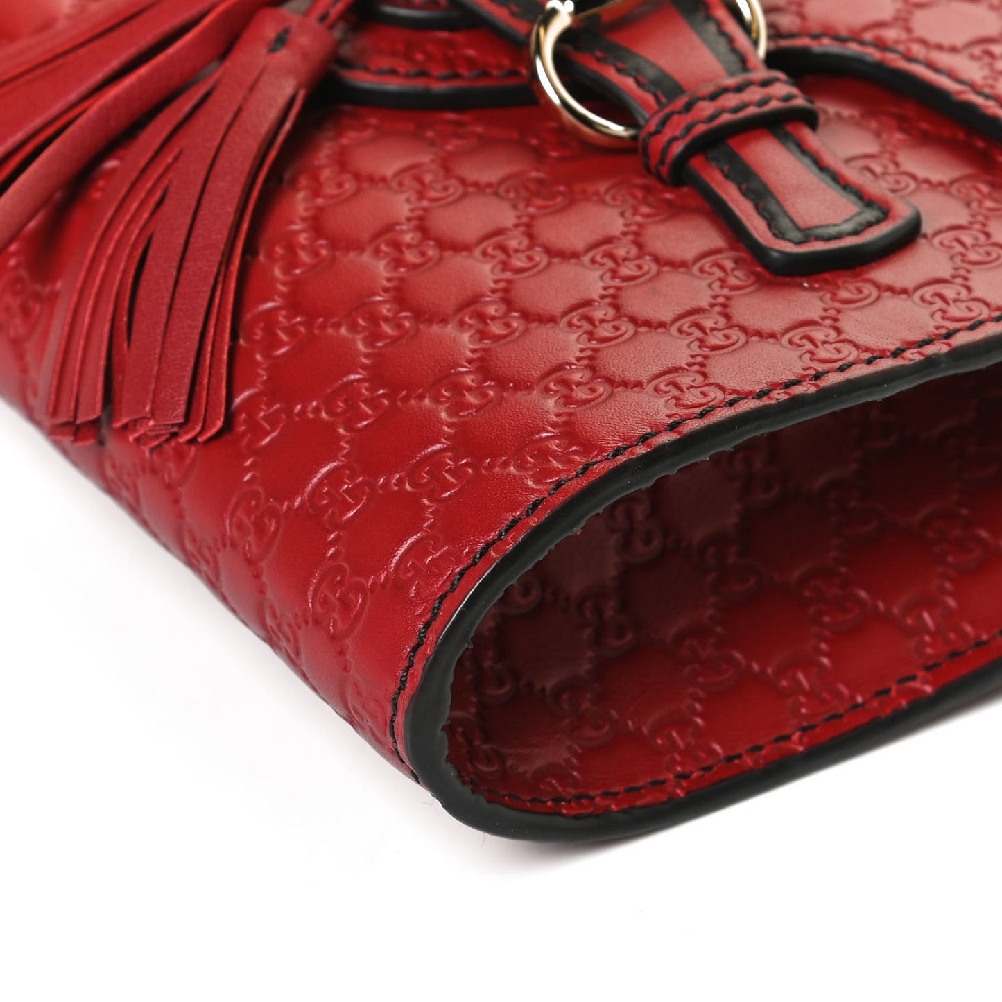 Soft Microguccissima Mini Emily Chain Shoulder Bag Rosso