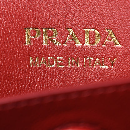 Prada Saffiano Cuir Large Double Bag Black Fuoco 6 of 9