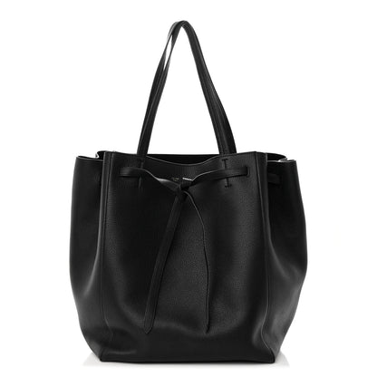 Celine Soft Grained Calfskin Medium Belt Cabas Phantom Black 1 of 18