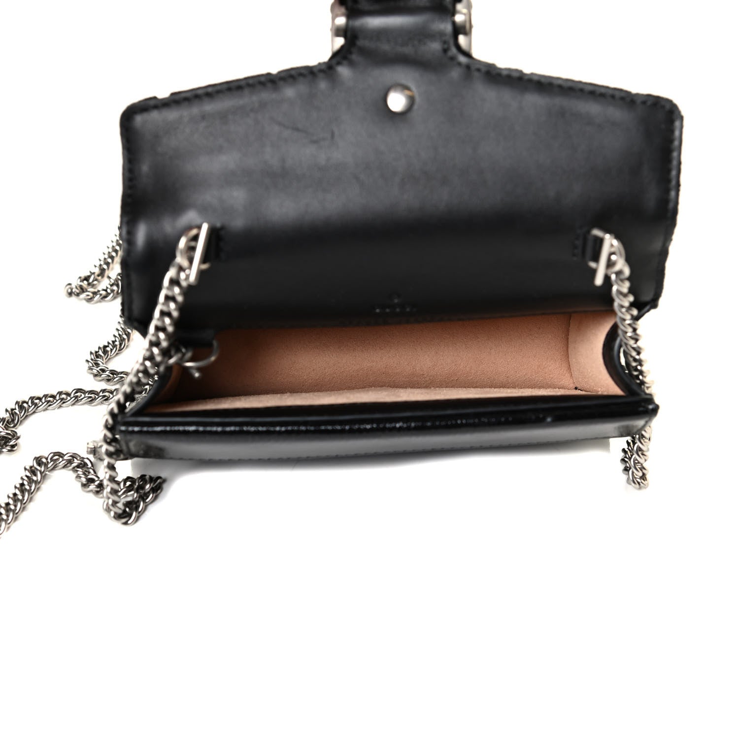 Gucci Velvet GG Monogram Super Mini Dionysus Shoulder Bag Black 4 of 4
