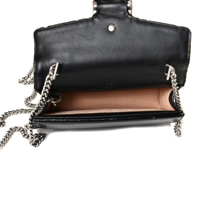 Gucci Velvet GG Monogram Super Mini Dionysus Shoulder Bag Black 4 of 4