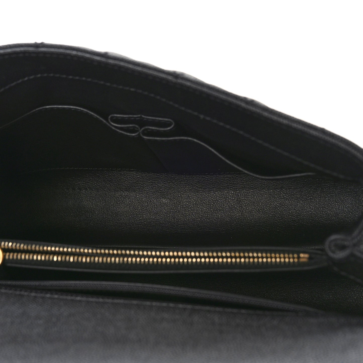Caviar Lizard Quilted Small Coco Handle Flap Black