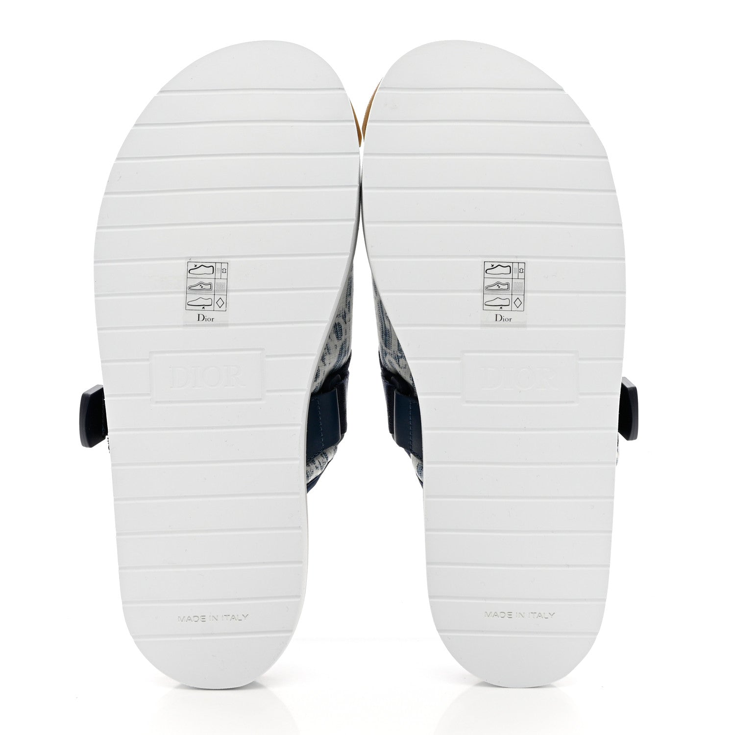 Christian Dior Oblique Jacquard Mens Alpha Sandals 42 Blue Denim 7 of 9