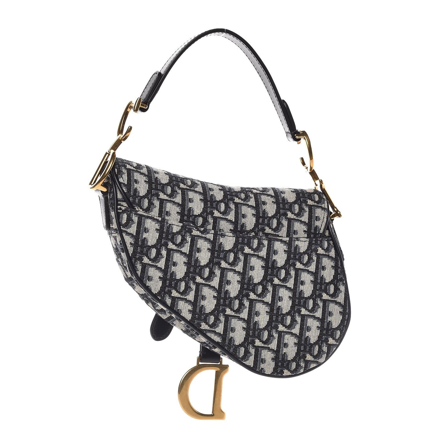 Oblique Mini Saddle Bag Blue