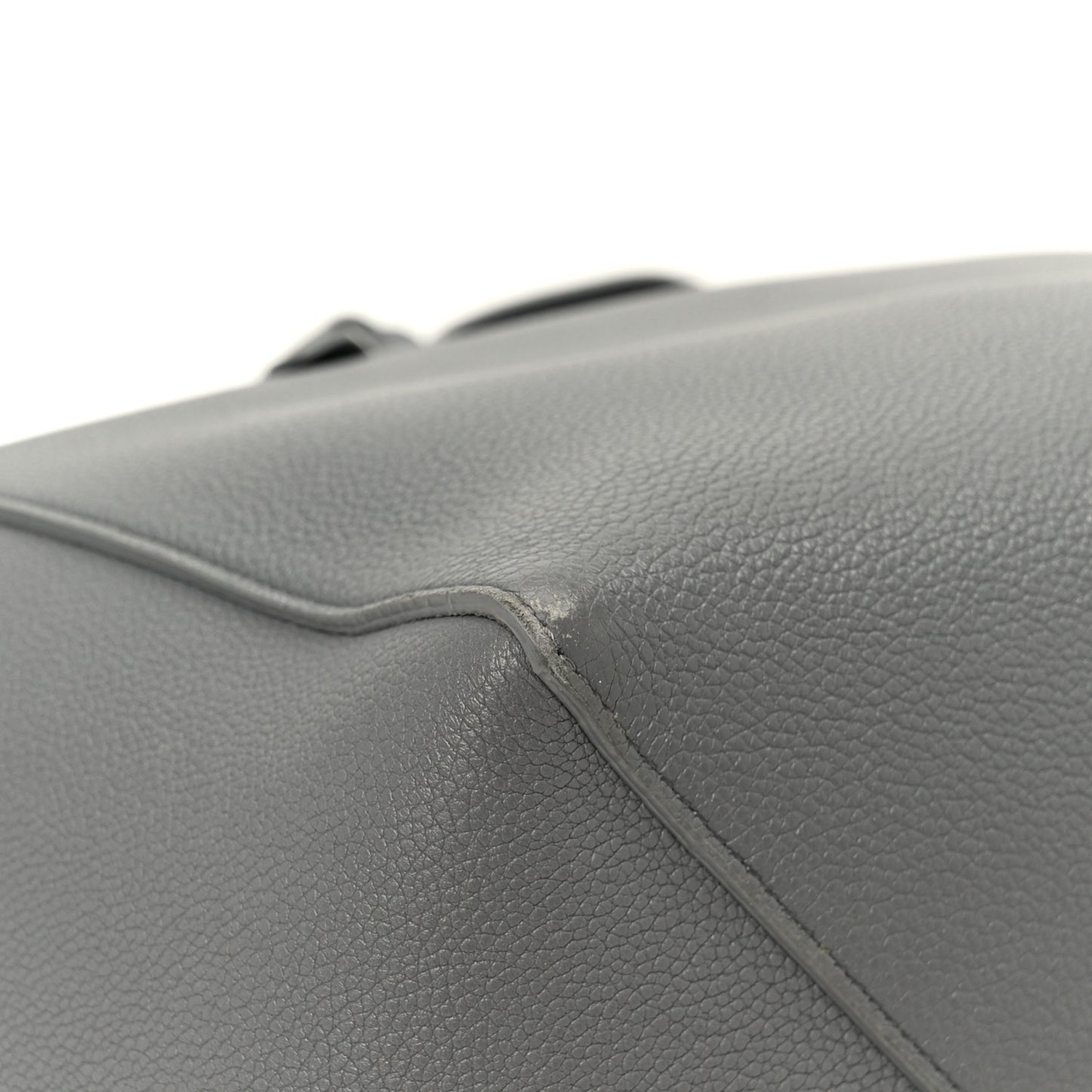 Soft Grained Calfskin Small Belt Cabas Phantom Grey
