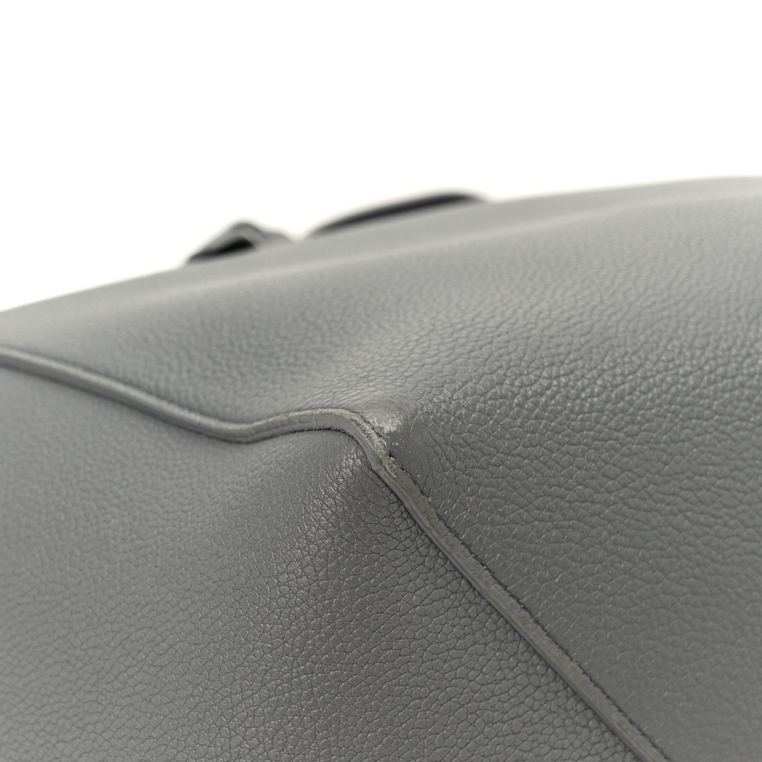 Celine Soft Grained Calfskin Small Belt Cabas Phantom Grey 11 of 11