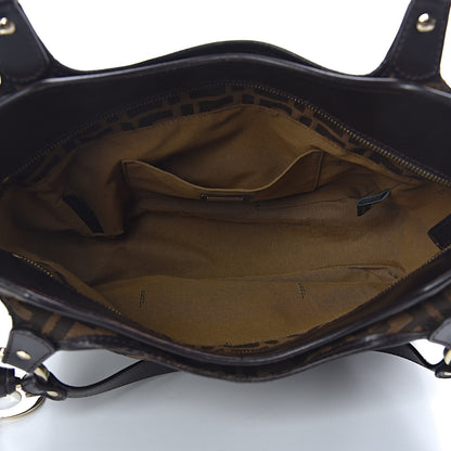 Fendi Zucca Small Chef Shopping Tote Tobacco Moro 5 of 14