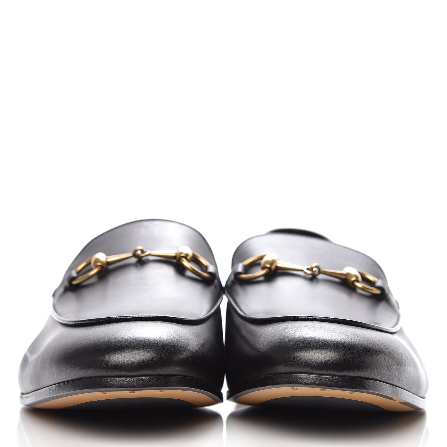 Gucci Calfskin Horsebit Mens Jordaan Loafers 11 Black 2 of 11