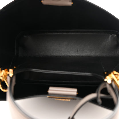 Prada Saffiano Cuir Medium Panier Bucket Bag Argilla Black 5 of 12