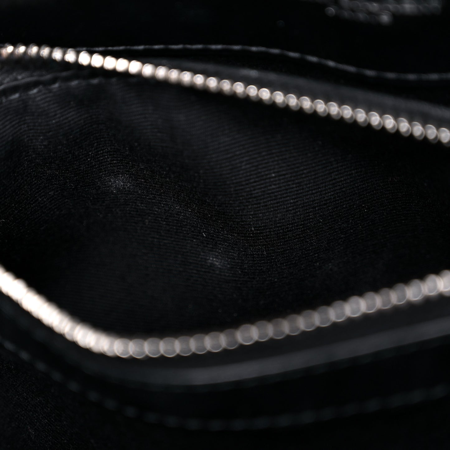Calfskin Y Quilted Monogram Small Loulou Chain Satchel Black