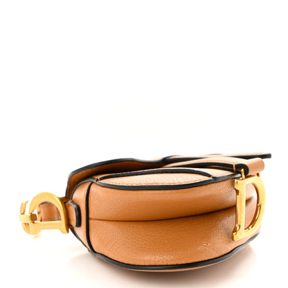 Christian Dior Goatskin Micro Saddle Bag Camello 4 of 10