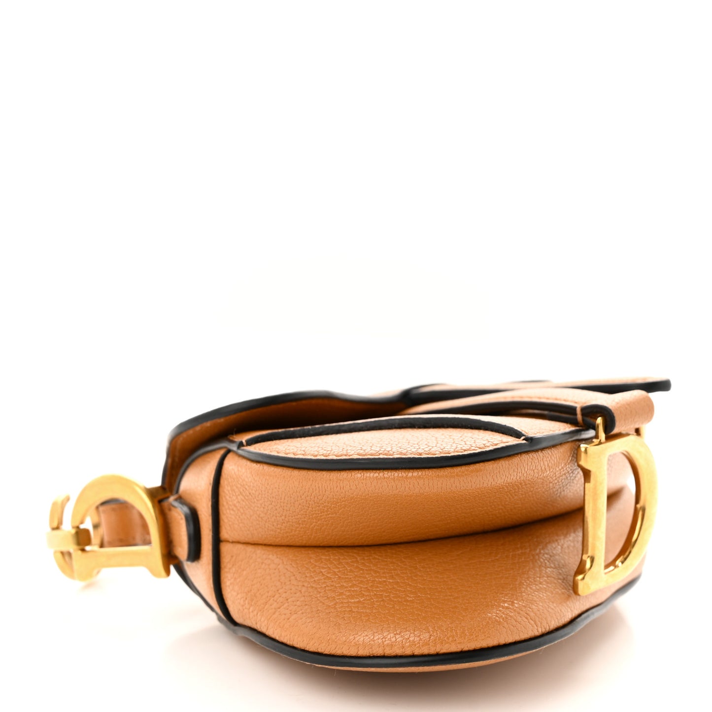 Goatskin Micro Saddle Bag Camello