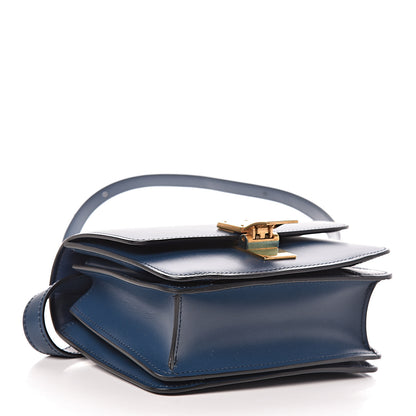 Celine Smooth Calfskin Small Classic Box Flap Bag Metallic Blue 4 of 11